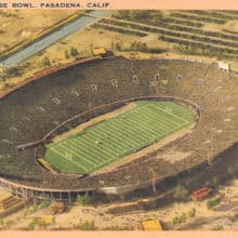 Rose Bowl Vintage Postcard 1950s