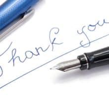 “A Year of Thank You Notes”
