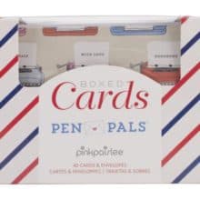 American Crafts Pink Paislee Pen Pals Cards Envelopes