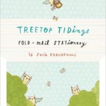 Owl mail Treetop Tidings Fold and Mail Stationery