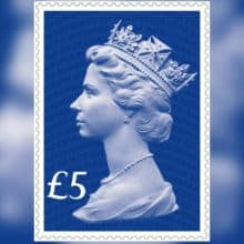 Queen Elizabeth II Sapphire Jubilee stamp