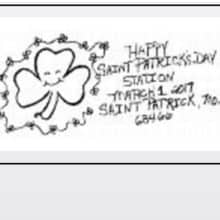 2017 St Patrick Pictorial Postmark Available