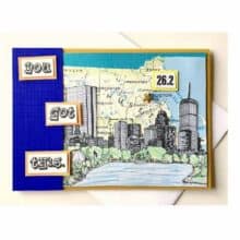 Boston Marathon Greeting Cards & Marathon 1996 USPS Stamp