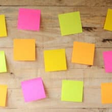 Saturday Orange Sticky Notes Letter Writing