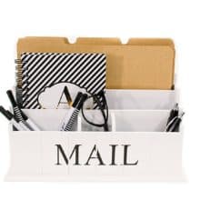 Blu Monaco Desk Mail Letter Organizer