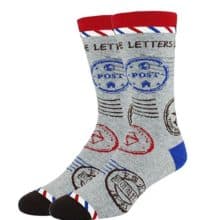 Happypop Novelty Postmark Pattern Socks