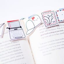 Craftedvan Snail Mail Magnetic Bookmarks